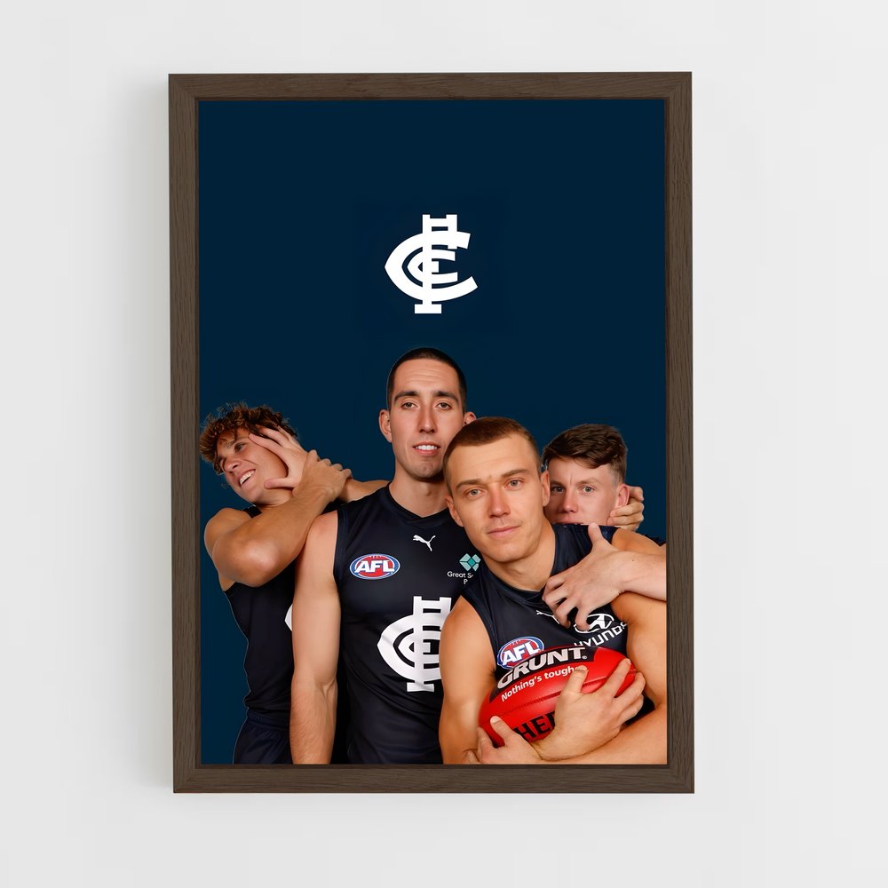 Poster Carlton Spirit – affiche Football australien (vue 5)